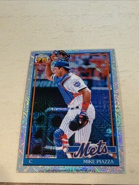 TOPPS 1 2026 Mike Piazza 75th Anniversary Mets Holographic Baseball Card